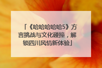 《哈哈哈哈哈5》方言挑战与文化碰撞，解锁四川风情新体验