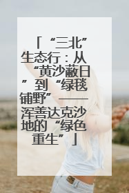 “三北”生态行：从“黄沙蔽日”到“绿毯铺野”——浑善达克沙地的“绿色重生”