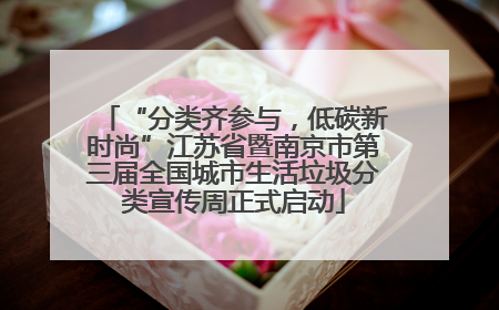 “分类齐参与，低碳新时尚”江苏省暨南京市第三届全国城市生活垃圾分类宣传周正式启动