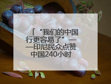 “我们的中国行更容易了”——印尼民众点赞中国240小时过境免签政策