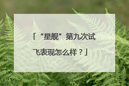“星舰”第九次试飞表现怎么样？