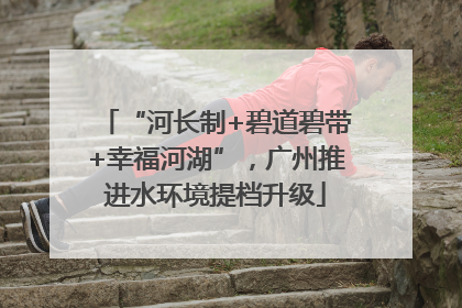 “河长制+碧道碧带+幸福河湖”，广州推进水环境提档升级