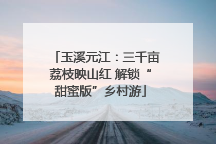 玉溪元江：三千亩荔枝映山红 解锁“甜蜜版”乡村游