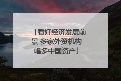 看好经济发展前景 多家外资机构唱多中国资产