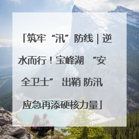 筑牢“汛”防线｜逆水而行！宝峰湖 “安全卫士” 出鞘 防汛应急再添硬核力量