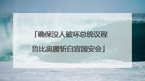 确保没人破坏总统议程 鲁比奥腰斩白宫国安会
