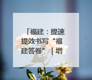 福建：提速提效书写“福建答卷”｜增发国债气象项目落地见效