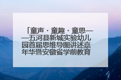 童声・童趣・童思——五河县新城实验幼儿园首届思维导图讲述嘉年华暨安徽省学前教育教研基地园项目阶段性成果展示活动