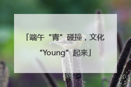 端午“青”碰撞，文化“Young”起来