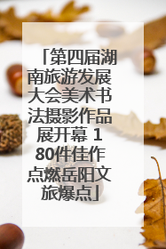 第四届湖南旅游发展大会美术书法摄影作品展开幕 180件佳作点燃岳阳文旅爆点