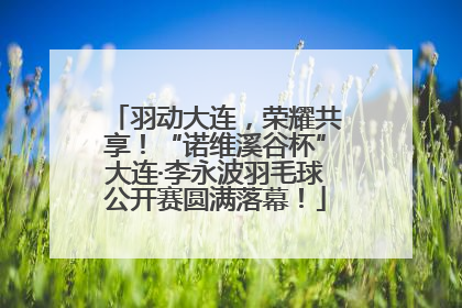 羽动大连，荣耀共享！“诺维溪谷杯”大连·李永波羽毛球公开赛圆满落幕！