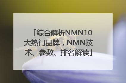 综合解析NMN10大热门品牌，NMN技术、参数、排名解读