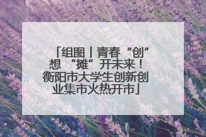 组图丨青春“创”想 “摊”开未来！衡阳市大学生创新创业集市火热开市