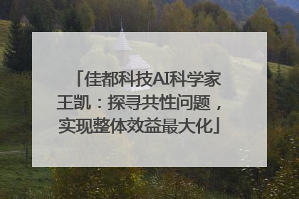 佳都科技AI科学家王凯：探寻共性问题，实现整体效益最大化