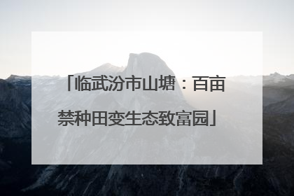 临武汾市山塘：百亩禁种田变生态致富园