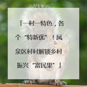 一村一特色，各个“特新优”！凤泉区村村解锁乡村振兴“富民果”