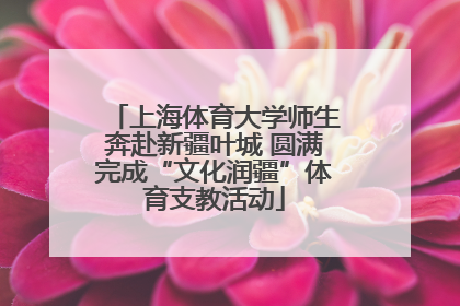 上海体育大学师生奔赴新疆叶城 圆满完成“文化润疆”体育支教活动