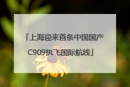 上海迎来首条中国国产C909执飞国际航线