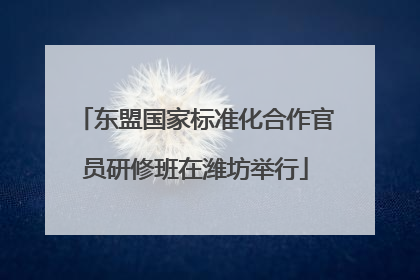 东盟国家标准化合作官员研修班在潍坊举行
