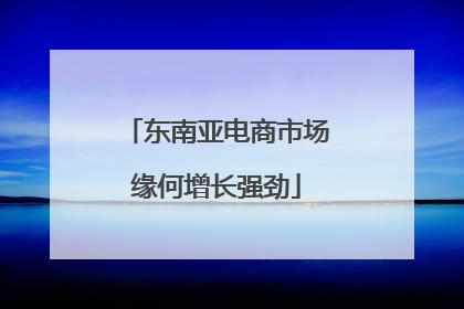 东南亚电商市场缘何增长强劲