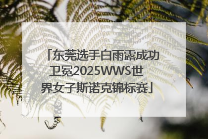 东莞选手白雨露成功卫冕2025WWS世界女子斯诺克锦标赛