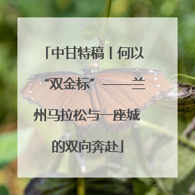 中甘特稿丨何以“双金标”——兰州马拉松与一座城的双向奔赴