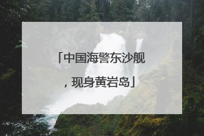 中国海警东沙舰，现身黄岩岛