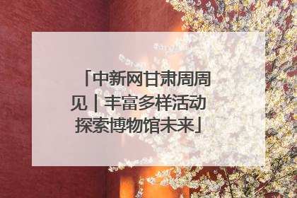 中新网甘肃周周见｜丰富多样活动探索博物馆未来