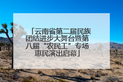 云南省第二届民族团结进步大舞台暨第八届“农民工”专场惠民演出启幕