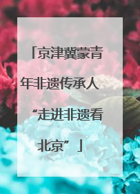 京津冀蒙青年非遗传承人“走进非遗看北京”