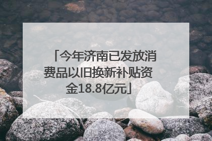 今年济南已发放消费品以旧换新补贴资金18.8亿元