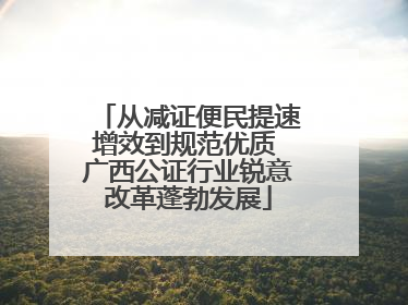 从减证便民提速增效到规范优质 广西公证行业锐意改革蓬勃发展