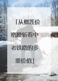 从榴莲价格腰斩看中老铁路的多重价值