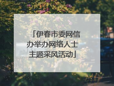 伊春市委网信办举办网络人士主题采风活动