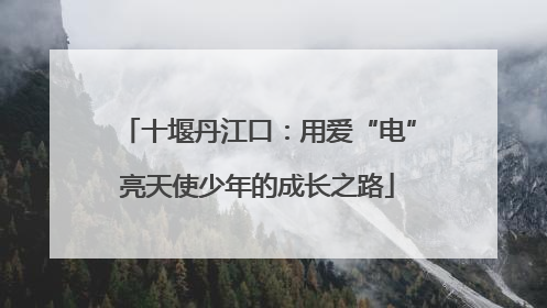 十堰丹江口：用爱“电”亮天使少年的成长之路