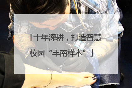 十年深耕，打造智慧校园“丰南样本”