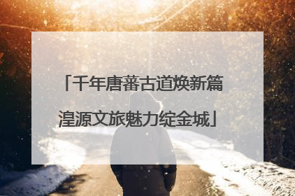 千年唐蕃古道焕新篇 湟源文旅魅力绽金城