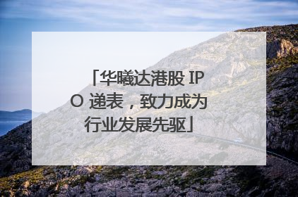 华曦达港股 IPO 递表，致力成为行业发展先驱