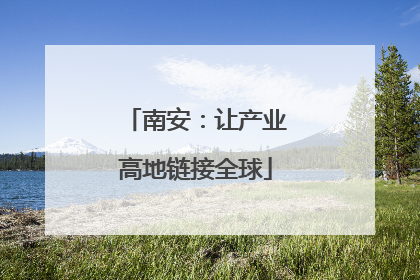 南安：让产业高地链接全球