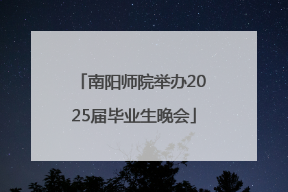 南阳师院举办2025届毕业生晚会