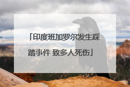 印度班加罗尔发生踩踏事件 致多人死伤