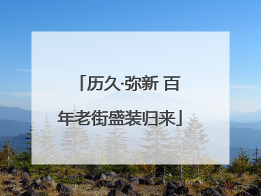历久·弥新 百年老街盛装归来