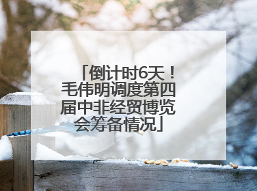 倒计时6天！毛伟明调度第四届中非经贸博览会筹备情况