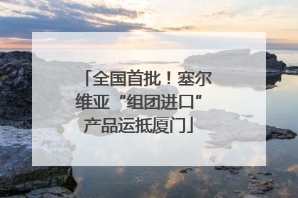 全国首批！塞尔维亚“组团进口”产品运抵厦门