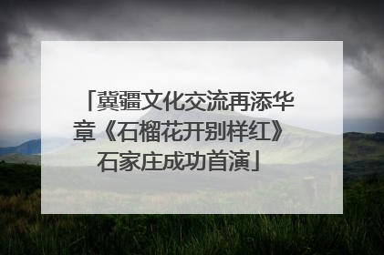 冀疆文化交流再添华章《石榴花开别样红》石家庄成功首演