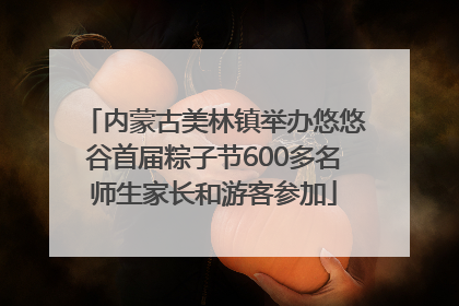 内蒙古美林镇举办悠悠谷首届粽子节600多名师生家长和游客参加