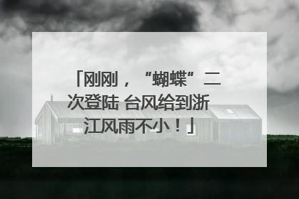 刚刚，“蝴蝶”二次登陆 台风给到浙江风雨不小！