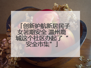 创新护航新居民子女暑期安全 温州鹿城这个社区办起了“安全市集”