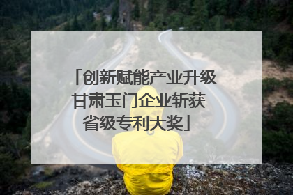 创新赋能产业升级 甘肃玉门企业斩获省级专利大奖