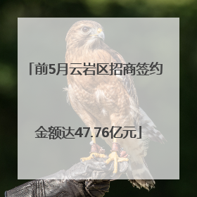 前5月云岩区招商签约金额达47.76亿元